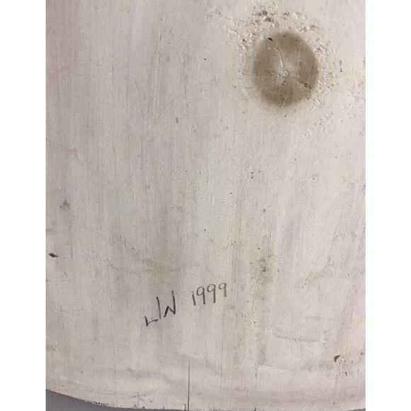 Hand Painted Wooden Santa Face Wall Decor Plaque Folk Christmas 1999 - Picture 12 of 14